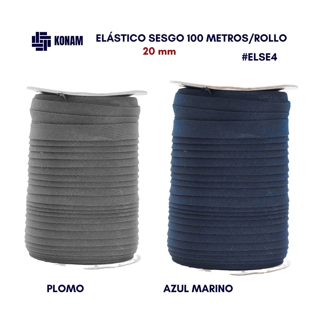ELÁSTICO SESGO 15mm/20m 100 METROS/ROLLO | Grupo Konam