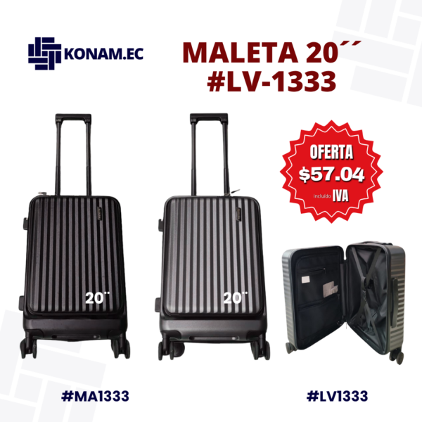 MALETA VENTA POR UNIDAD #LV-1333 20" #MA1333