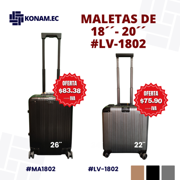 MALETA ALUMINIO VENTA POR UNIDAD #LV-1802 #MA1802