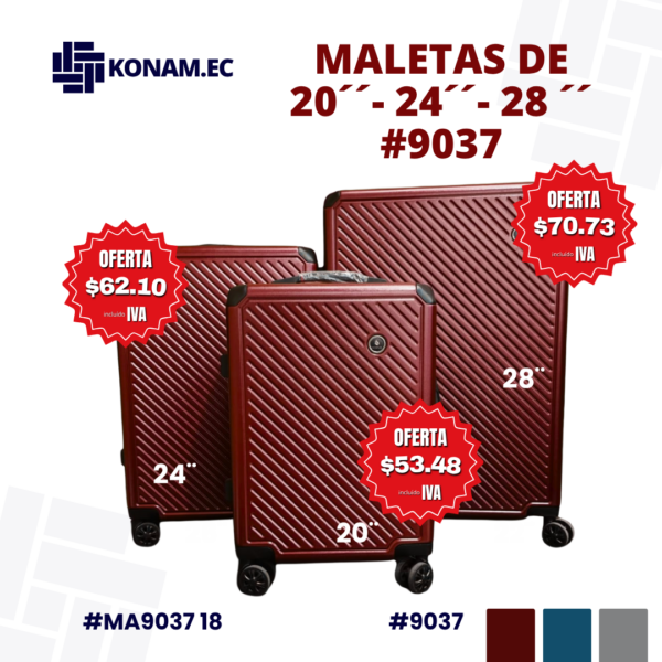 MALETA FIBRA VENTA POR UNIDAD #9037 #MA9037