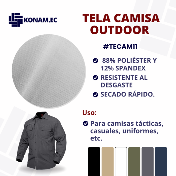 TELA CAMISA OUTDOOR #TECAM11