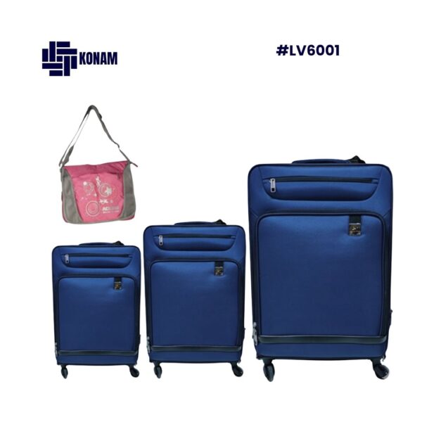 SET DE MALETAS LEAVESKING (3PZS + BOLSO) LV6001 #MALV6001