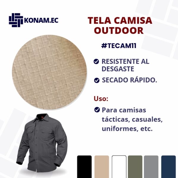 TELA CAMISA OUTDOOR #TECAM11