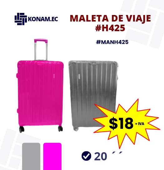 MALETA DE VIAJE 20'' (PULGADAS) #H425 #MANH425