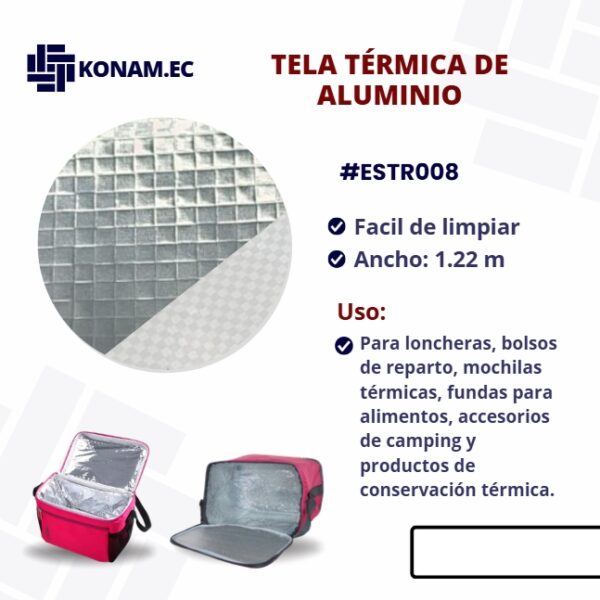 TELA TERMICA DE ALUMINIO #ESTR008