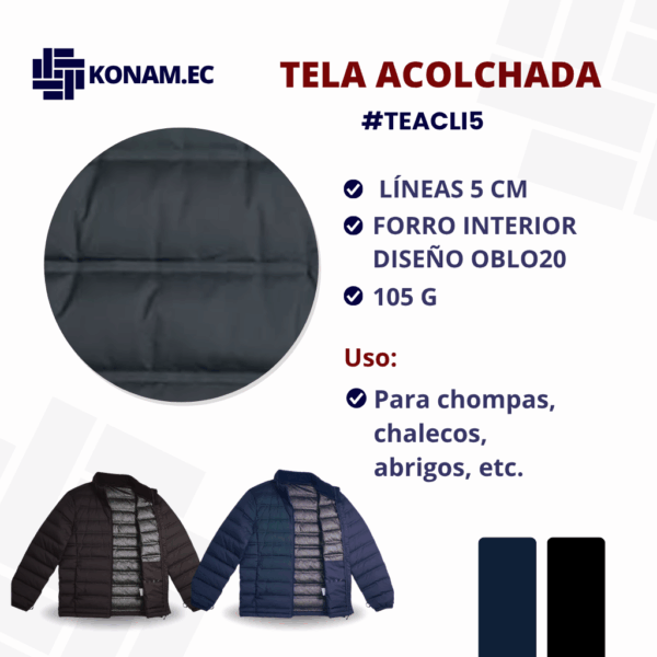 TELA ACOLCHADA FORRO INTERIOR CON DISEÑO #OBL020 #TEACLI5