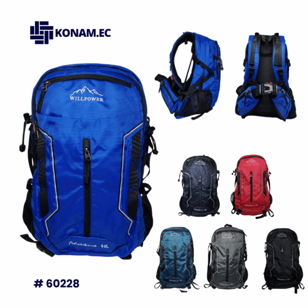 MOCHILLA CAMPING WILL POWER #60228 40 LITROS #MOCA6228