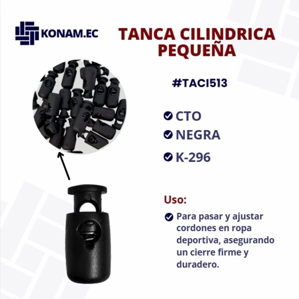TANCA CILINDRICA PEQUEÑA K-296 #TACI513