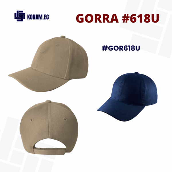 GORRA  100% ALGODON  #GOR618U