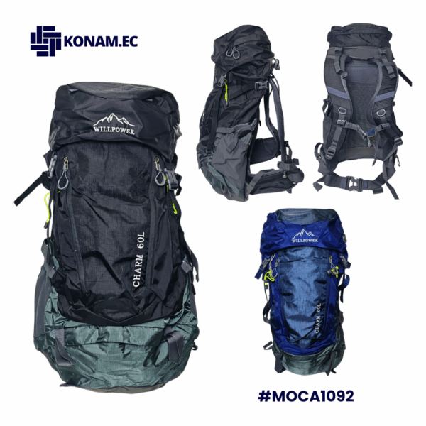 MOCHILA CAMPING WILL POWER #1092 60 LITROS #MOCA1092