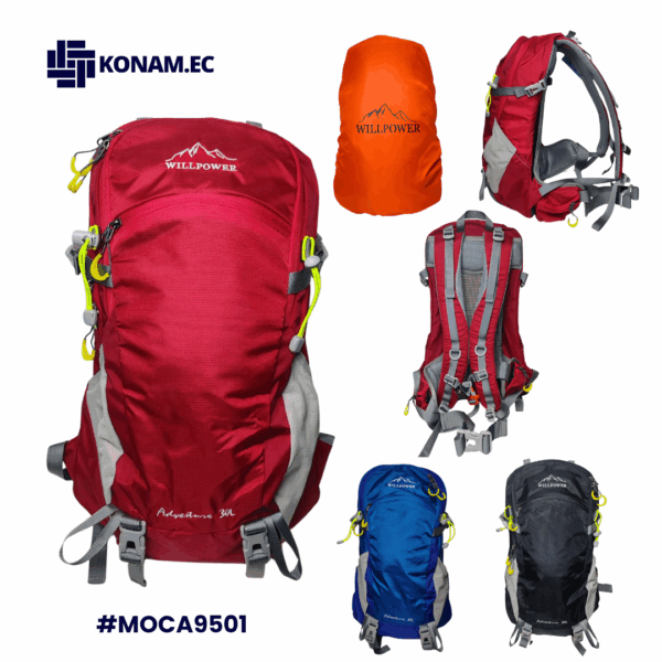 MOCHILA CAMPING WILL POWER #9501 30 LITROS #MOCA9501