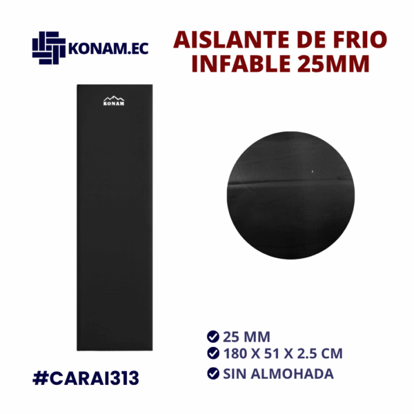 AISLANTE DE FRIO INFLABLE 25MM #CARAI313