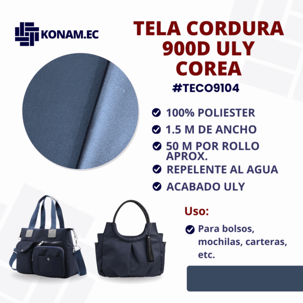 TELA CORDURA 900D ULY COREA #TECO9104