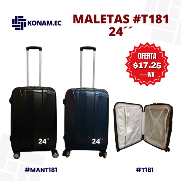 MALETA DE VIAJE 24'' VENTA POR UNIDAD #T181 #MANT181