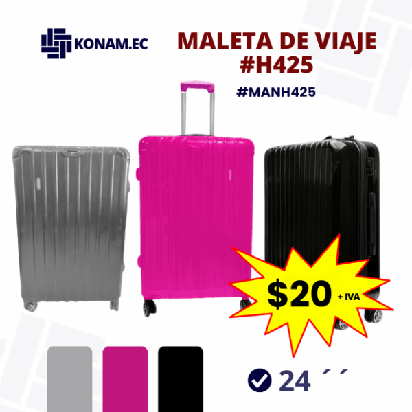 MALETA DE VIAJE 24'' (PULGADAS) #H425 #MANH42524