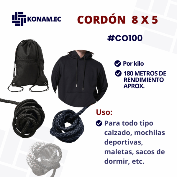 CORDÓN  8 x 5 #CO100