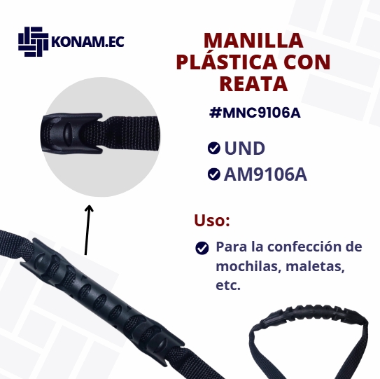 MANILLA PLÁSTICA #AM9106A CON REATA #MNC9106A