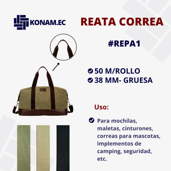 REATA CORREA 38MM GRUESA #REPA1