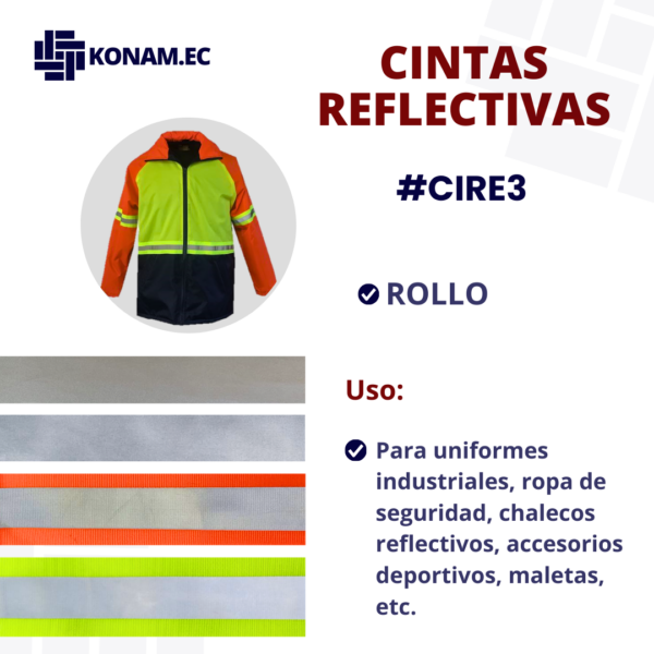 CINTAS PLASTICAS REFLECTIVAS #CIRE3