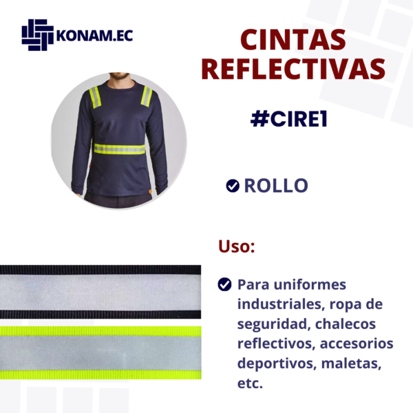 CINTAS PLASTICAS REFLECTIVAS #CIRE1