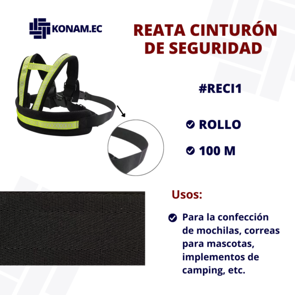 REATA CINTURÓN DE SEGURIDAD  #RECI1