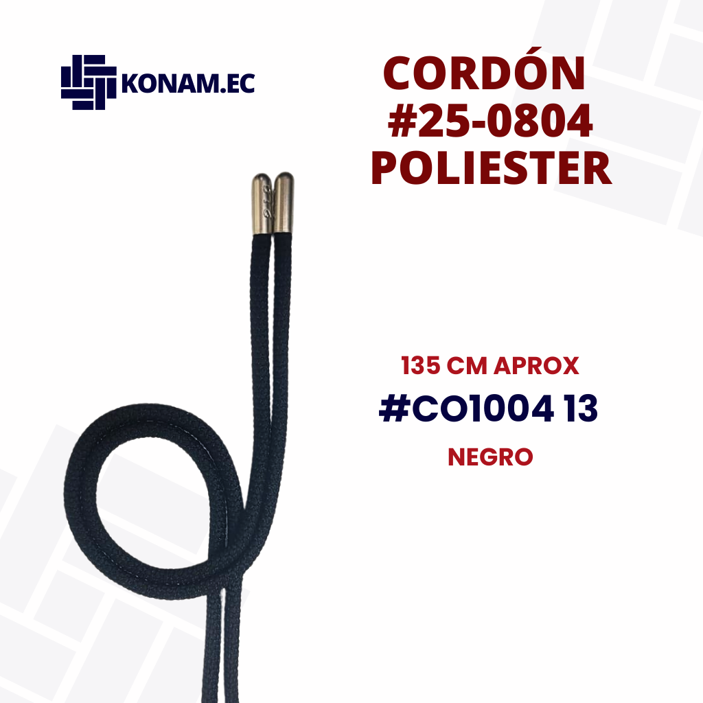 CORDÓN #25-0804 POLIESTER #CO100413 - Imagen 2