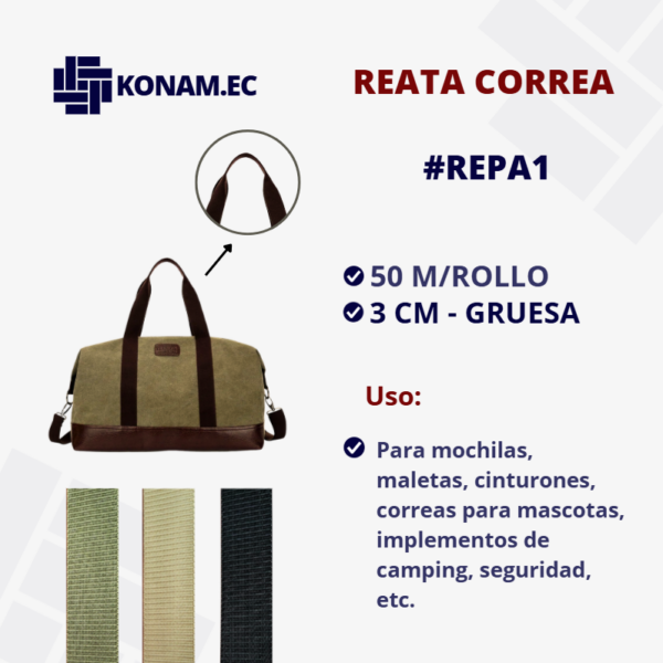 REATA CORREA 3CM GRUESA #REPA1
