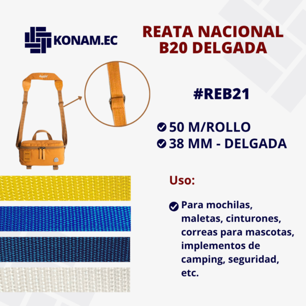 REATA NACIONAL B20  38 MM DELGADA #REB21