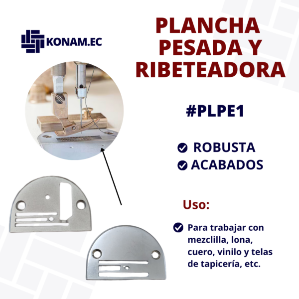 PLANCHA PESADA Y RIBETEADORA  #PLPE1