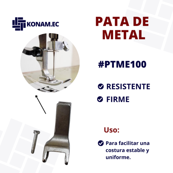 PATA DE METAL  #PTME100