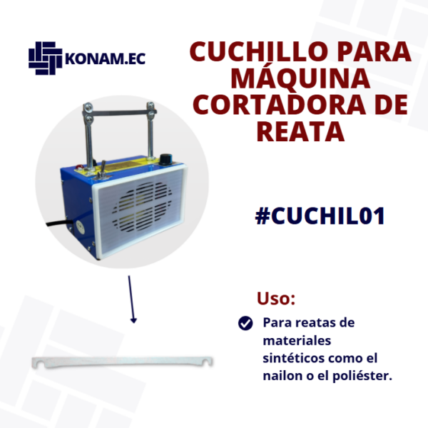 CUCHILLO PARA MÁQUINA CORTADORA DE REATA  #CUCHIL01