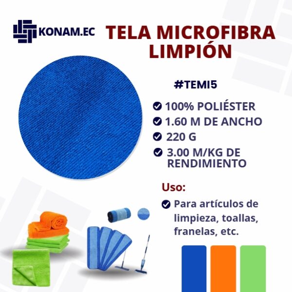 TELA MICROFIBRA LIMPIÓN #TEMI5