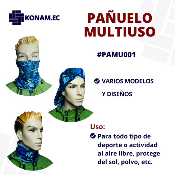 PAÑUELO MULTIUSO #PAMU001