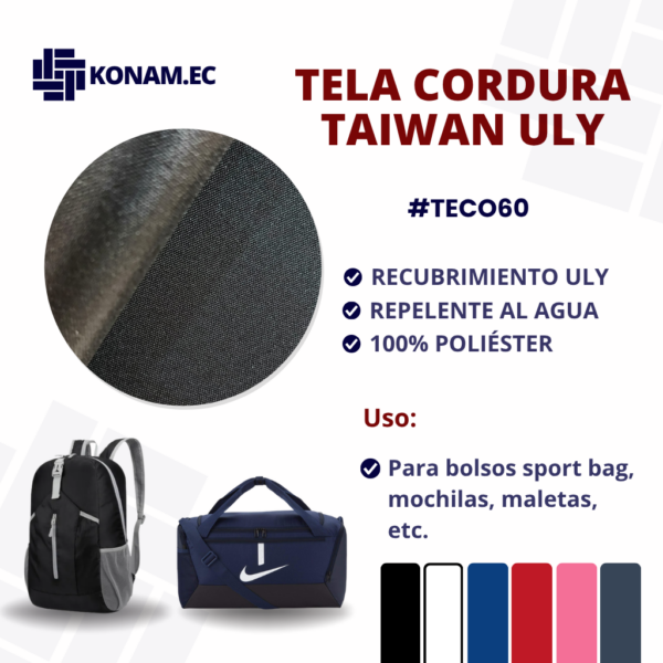 TELA CORDURA TAIWAN ULY #TECO60