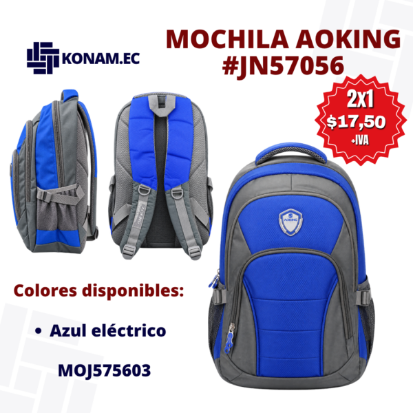 Mochila Aoking #JN57056 #MOJ575603 – Oferta 2x1