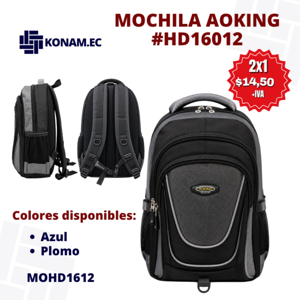 Mochila Aoking #HD16012 #MOHD1612 – Oferta 2x1