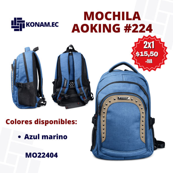 Mochila Aoking #MO22404 #224 – Oferta 2x1
