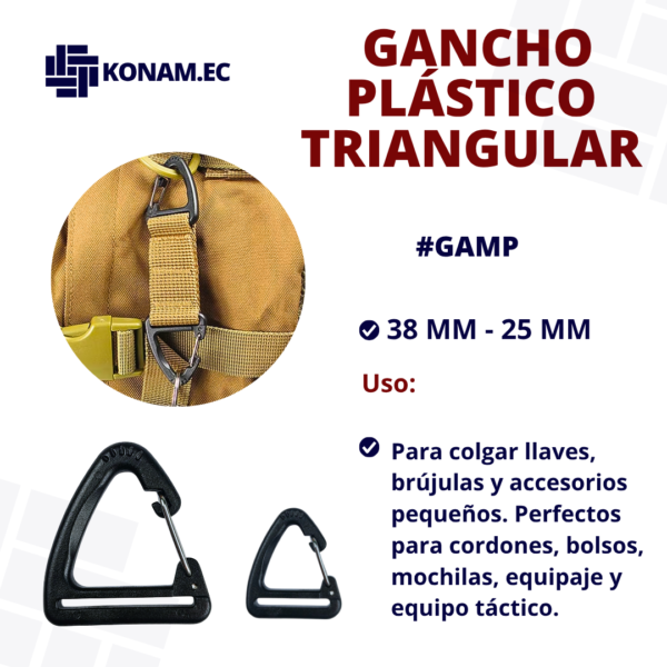 GANCHO PLÁSTICO TRIANGULAR #GAMP