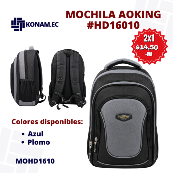 MOCHILA AOKING #HD16010 #MOHD1610 - OFERTA 2X1