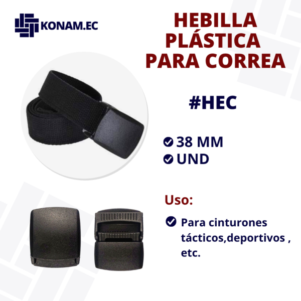 HEBILLA PLÁSTICA PARA CORREA #HECH113