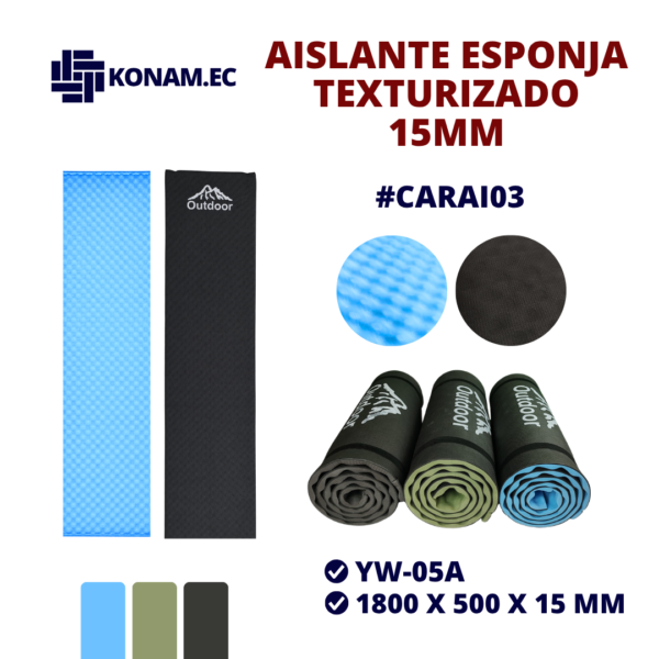 AISLANTE ESPONJA TEXTURIZADO 15MM #CARAI03