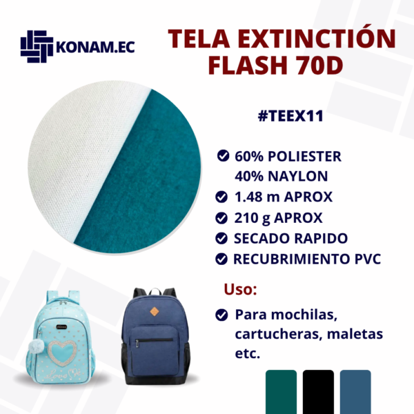 TELA EXTINCTIÓN FLASH 70D #TEEX11