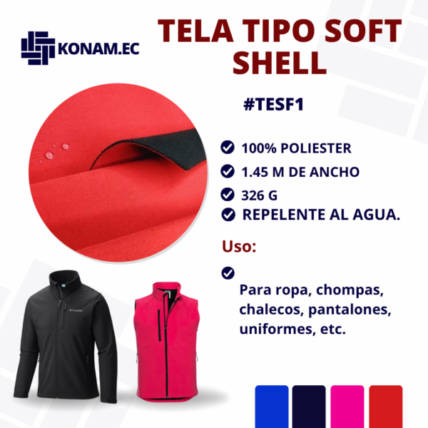 TELA TIPO SOFT SHELL #TESF1
